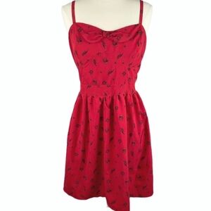 Hot Topic Red Skull Print Pirate Themed